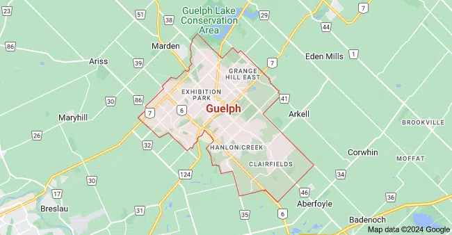 Guelph, Ontario MAP